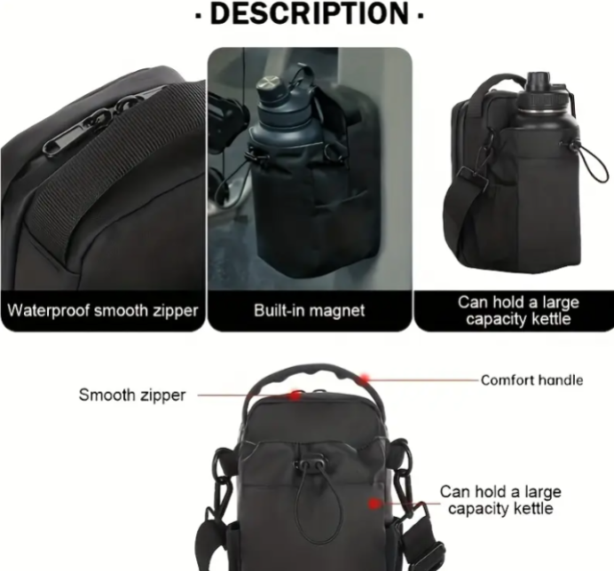 Magnetic Gym Bottle Bag – The Hands-Free Revolution for Your Workout